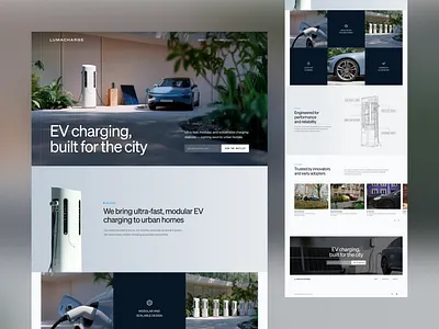 Lumacharge website concept visual design website design