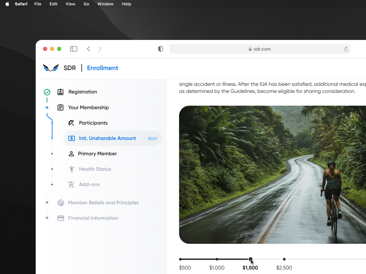 Real-time Community-driven Health Insurance Platform cost sharing platform digital health app digital product fintech compliance solution health insurance healthcare healthcare fintech healthcare payment platform healthtech hipaa compliant platform medical application member registration p2p healthcare platform progressive web app healthcare ui user retention ux web design