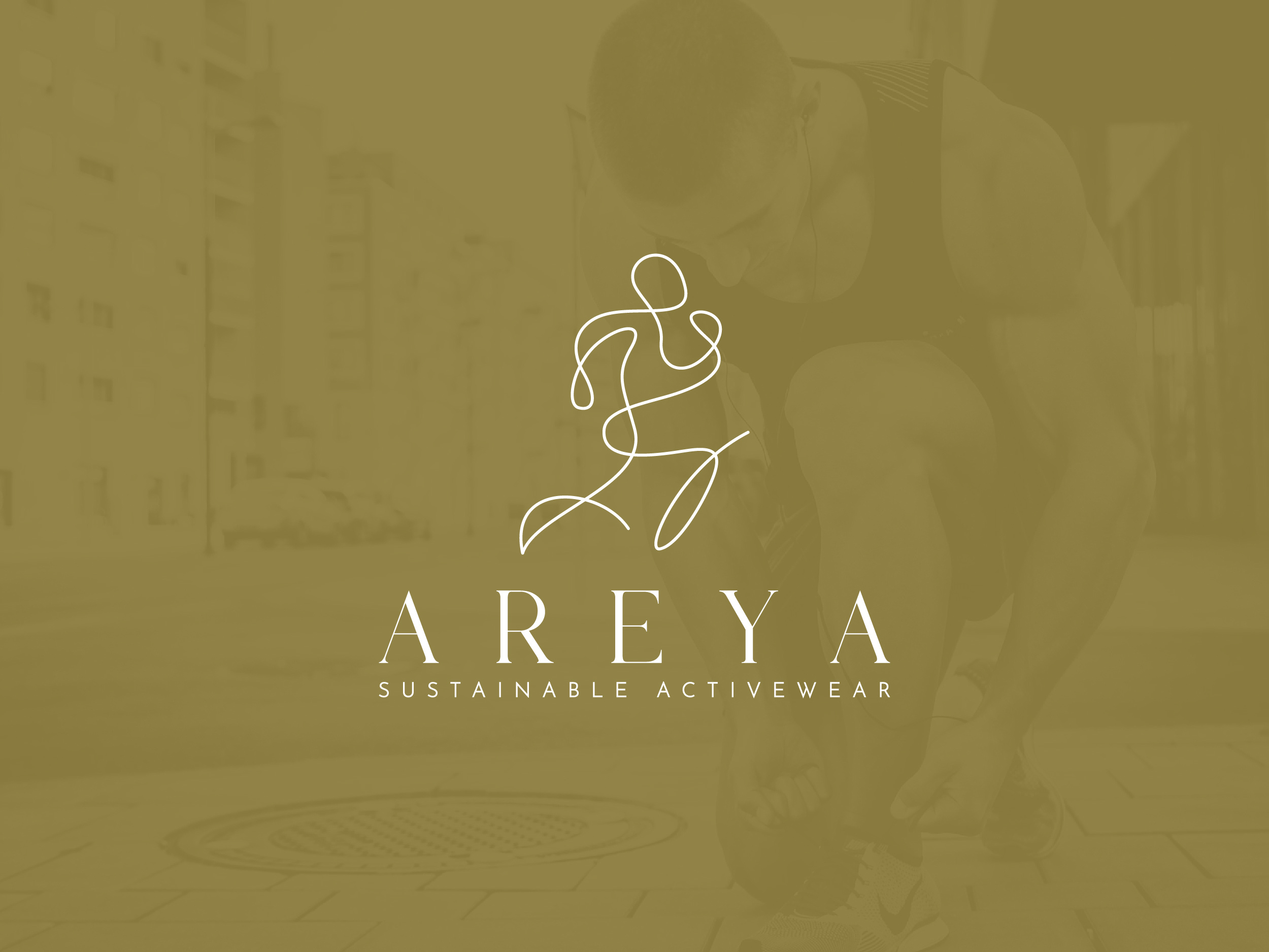AREYA — Continuous Line Art Runner Logo For ActiveWear Brand active brand logo areya branding creative design graphic design identity illustration line art line logo lineart logo logo design men minimalist logo modern modern logo runner vector