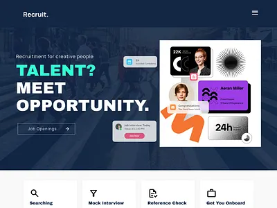 Recruitment Website Design-Webyking career website hr website design job portal recruitment website design ui