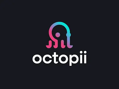 Octopii abstract animal logo geometric kraken logo logo design octo octopus octopus logo simple tech