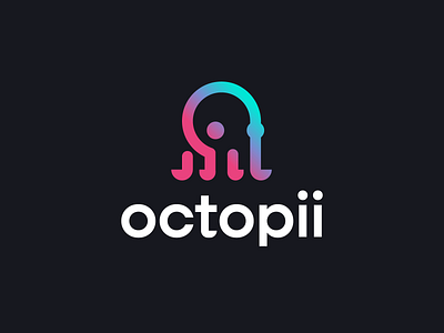 Octopii abstract animal logo geometric kraken logo logo design octo octopus octopus logo simple tech