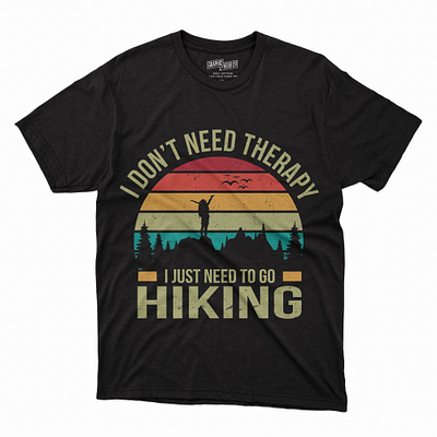 Hiking T-shirt Design design graphic design hiking t shirt design hiking tshirt design illustration t shirt design tshirt tshirt design typography typography design vector