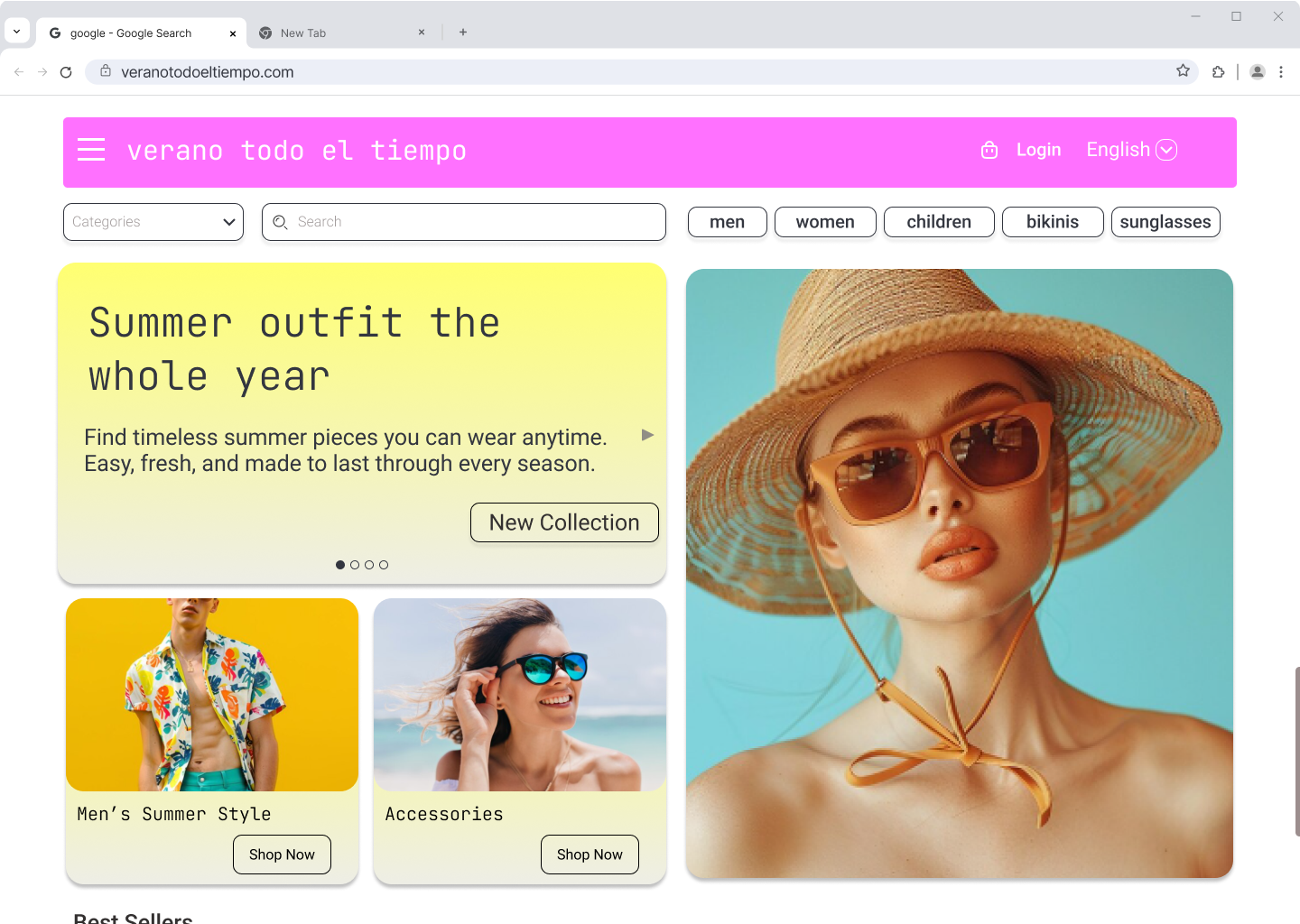 E-Commerce Landing Page ui uidesign ux uxdesign