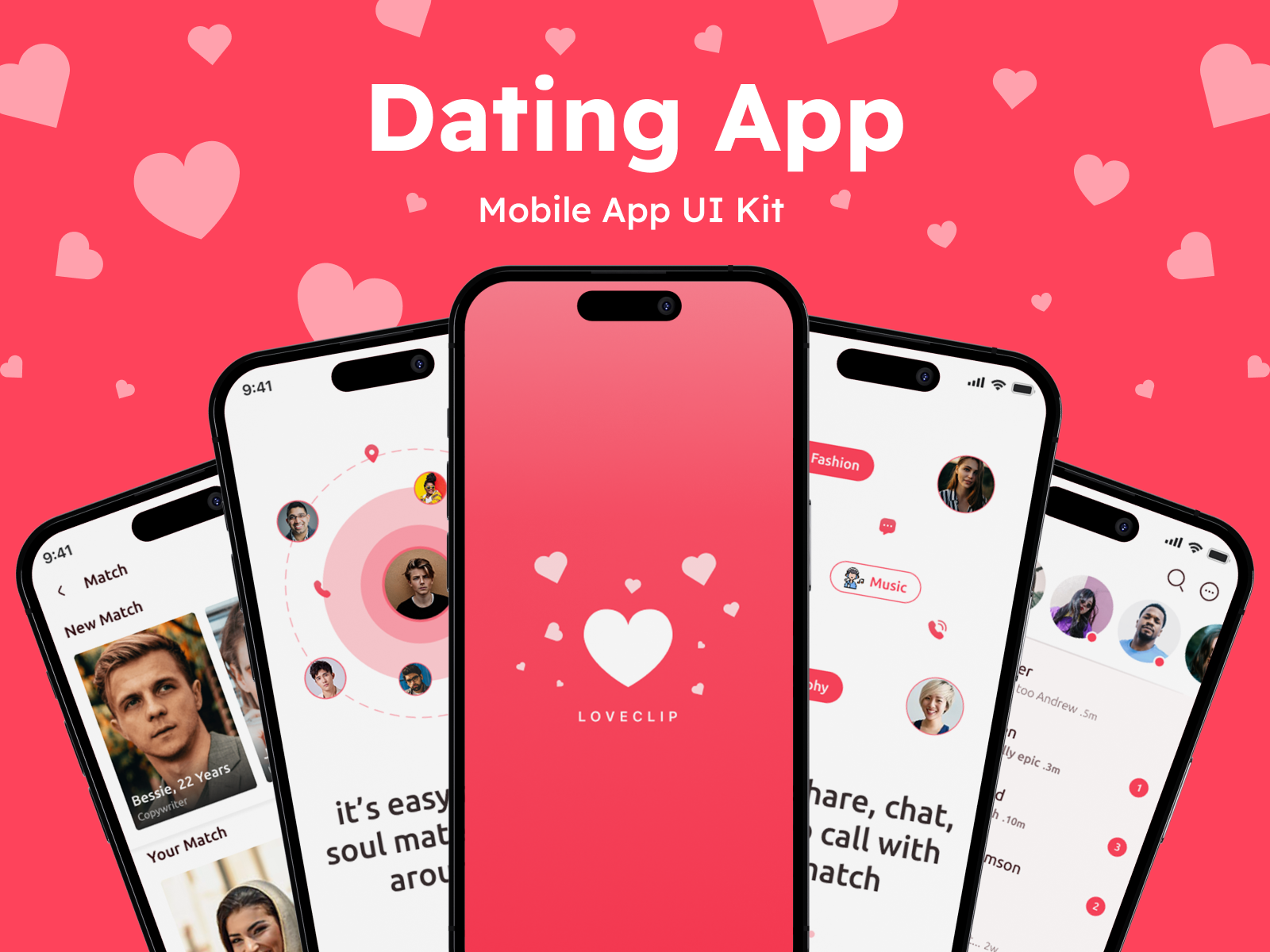 Dating Mobile App UI Kit appdesign appuikit creativedesign dating app dating mobile design designsystem designthinking digitaldesign ex explore figmadesign graphic design illustration mobileappdesign ui ui kit uidesign uxdesign uxdesign 68 uxresearch