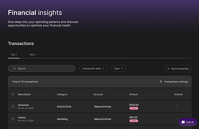 Cent Capital — AI Insights Revamp ai ai insight ai startup before after design system design thinking finance fintech product design revamp silicon valley ui ui revamp ux ux design web design y combinator