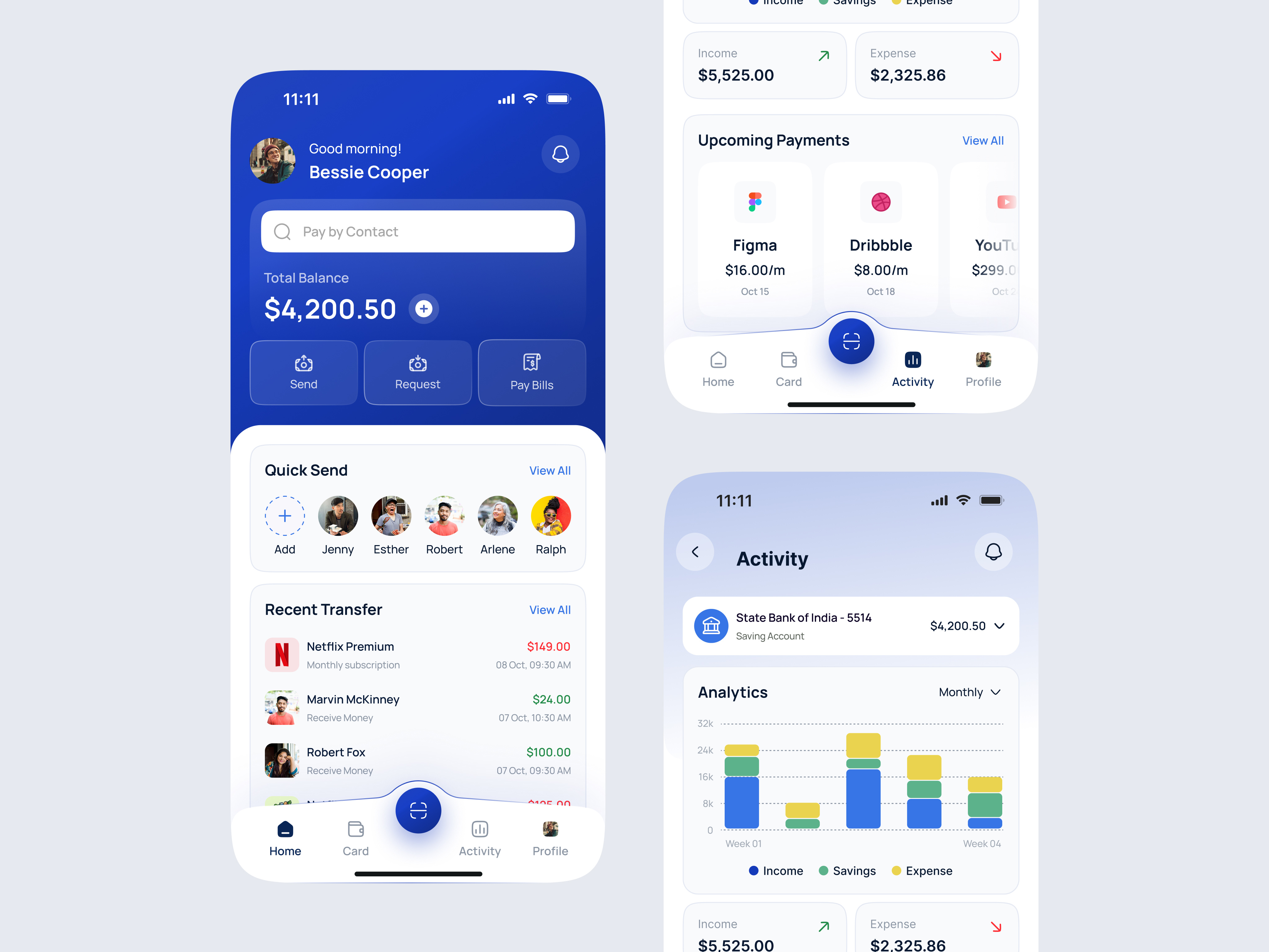 Example of Modern Mobile App UI Design