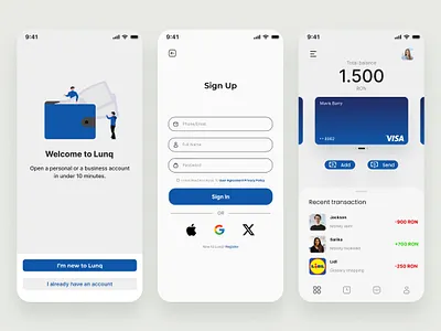 Banking App Concept - Simple, Intuitive and Trustworthy bank app fintech interface design ui ux