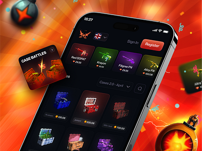 CSGO Gambling | Mobile Design casino casino app casino mobile crypto casino csgo csgo app csgo mobile app design gambling gambling app gaming mobile online casino