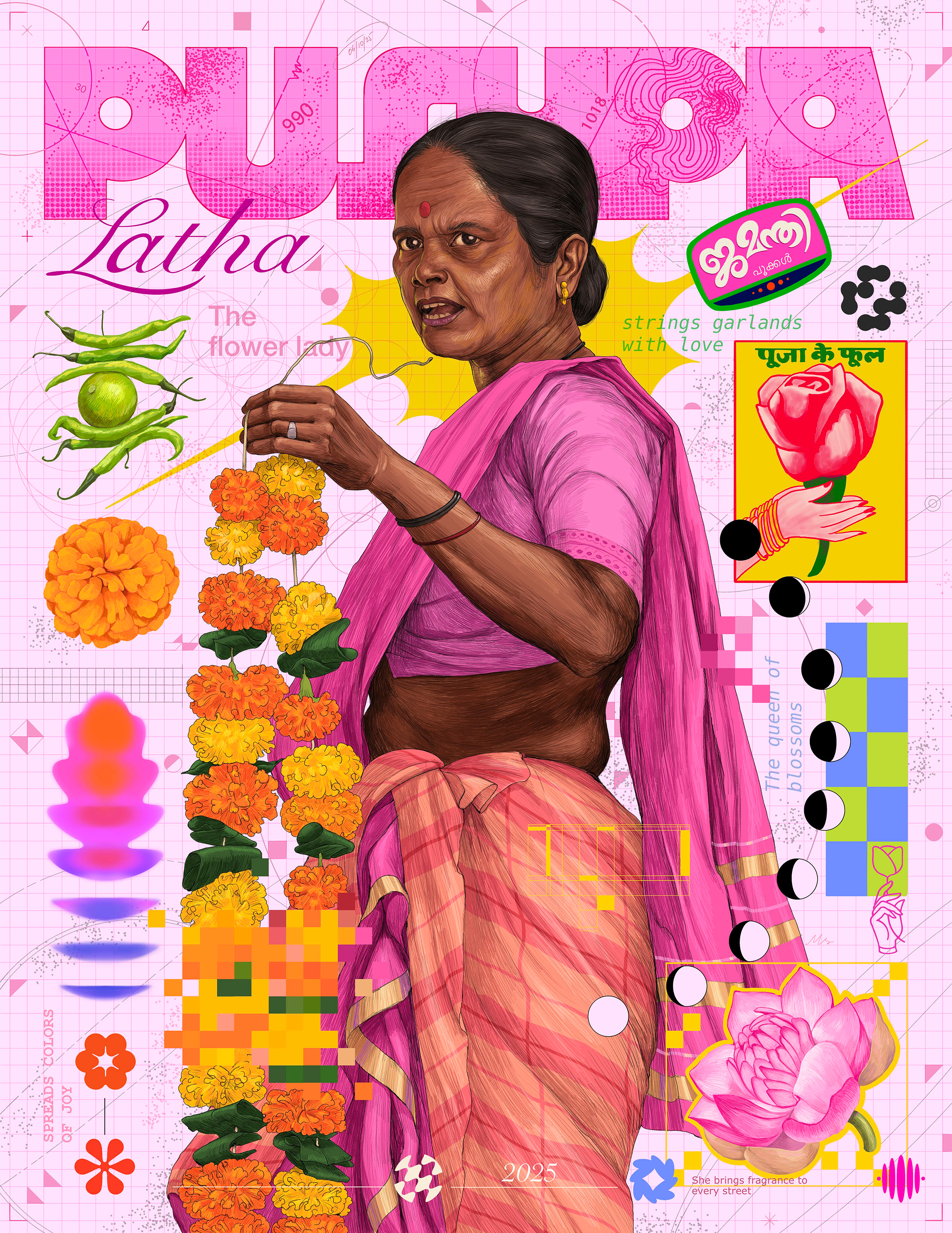 Puspa Latha art design illustration sajid
