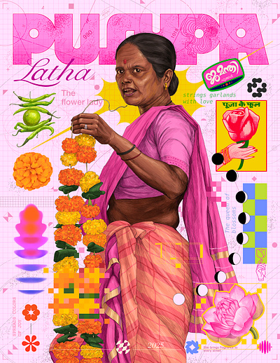Puspa Latha art design illustration sajid