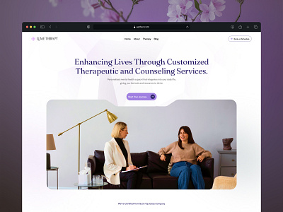 Lume Therapy Mental health website design figma design healthcare landing page design mental health website therapy website ui ui ux design ux website design wellness