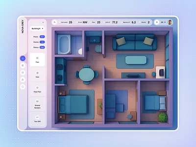 SaaS Real Estate Dashboard Design ai blur effect dashboard design dashboard mobile dashboard ui interface design platform design platform ui real estate saas saas dashboard saas landing saas website ui ui design ui kit ui ux user interface design ux ui ux ui app