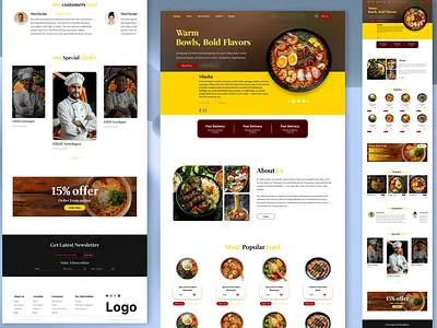 Aaian restaurent website asianfood fooddelivery fooddesign restaurantwebsite webdesign