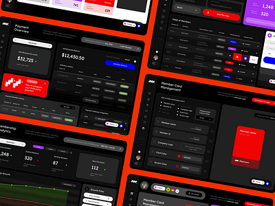 Memverr for Business — All-in-One Membership Management Platform app bento grid branding branding guideline dark dark mode dashboard graphic design light mode logo minimalist modern purple red saas startup ui visual identity web app website