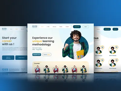 E learning platform branding graphic design ui