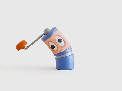 The Little Grinder 3d c4d character cinema4d illustration render