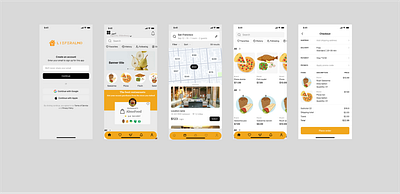 Foodapp 3d animation branding graphic design logo motion graphics social media ui
