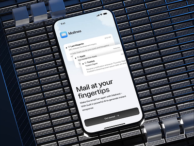 Email Client Mobile App app design clean design email email client emails inbox interaction interactive messenger minimal mobile app modern ui ux