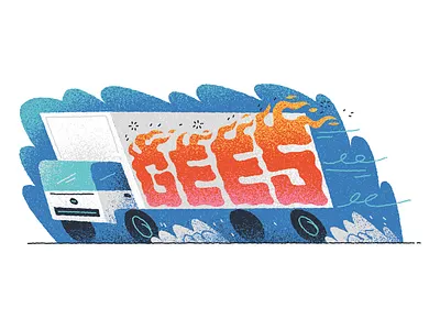 Heritage Day Gees adobe blue illustration illustrator muti photoshop photoshopbrush rough southafrican stickerillustration texture truck type typedesign typography