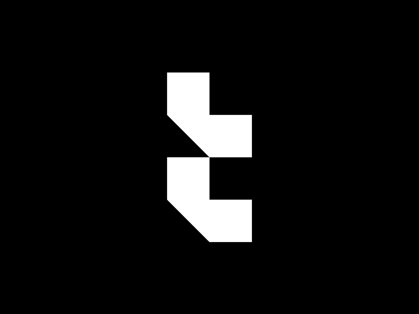 L + T geometric abstract logo by Edgardo Rondón on Dribbble