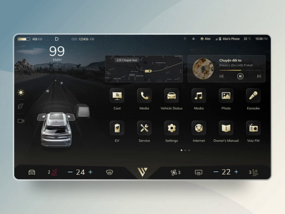 HMI Demo Concept car hmi interaction motion ui