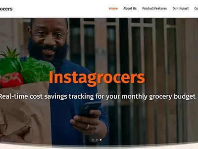 Instagrocers graphic design ui web design
