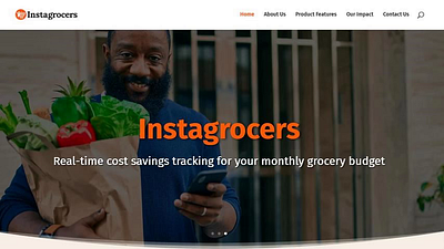 Instagrocers graphic design ui web design