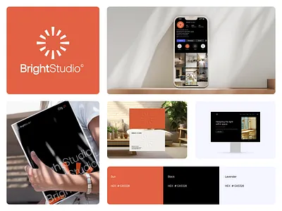 Bright Studio Logo And Brand Identity brand brand identity branding interior interior design logo logo design logo designer logos mark minimal