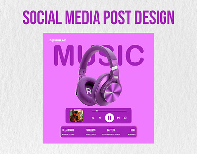 headphone ad poster design for your new startup company advertising design brand identity graphic design headphone ad poster poster design social media post design visual branding