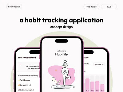 Habitify | Habit Tracking Application ui uiux ux website design