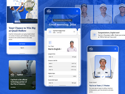 Elevating the Digital Partner Experience (PGA Championship) 2 golf mobile app mobile design product design sports ui ux visual design