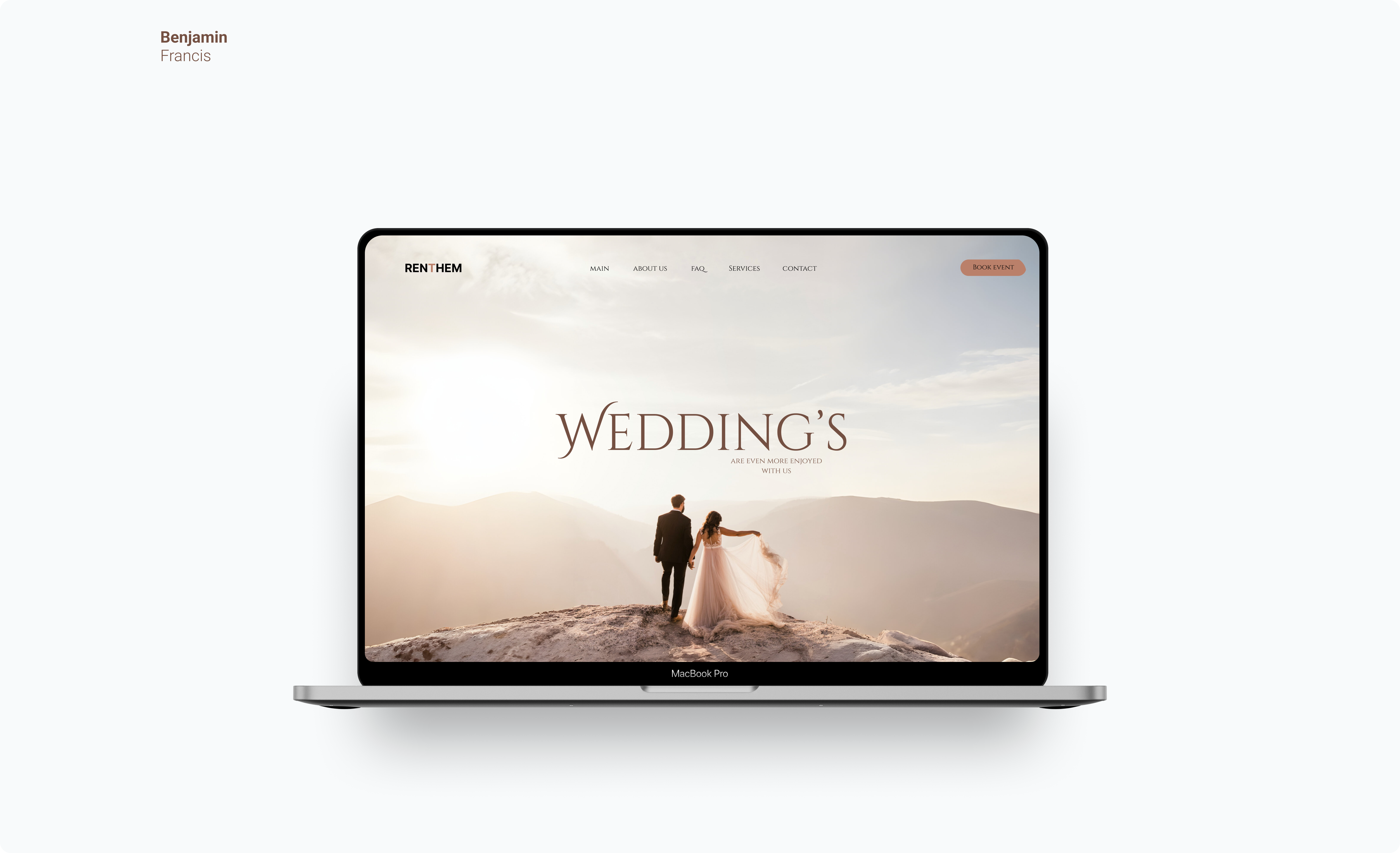 Static Design for a Wedding website figma static website ui ux wedding website