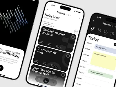 Task and Schedule Management App UI time management