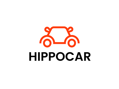 hippocar africa animal car car logo drive hippo hippo logo logo design motorcycle river road vehicle wheels zoo