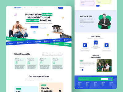 Insurance website design austria broker clinic dental health health care insurance landing page medical care medical coverage trust ui web design website