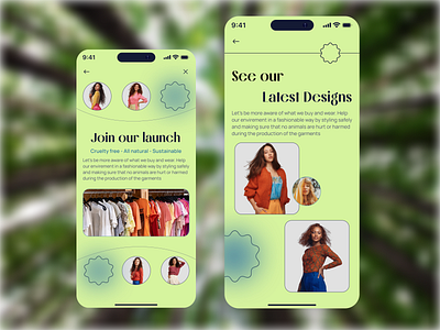 Designing for Conscious Fashion App android app apple designportfolio digitalexperience fashiondesignapp product design sustainabledesign ui ux uxcasestudy