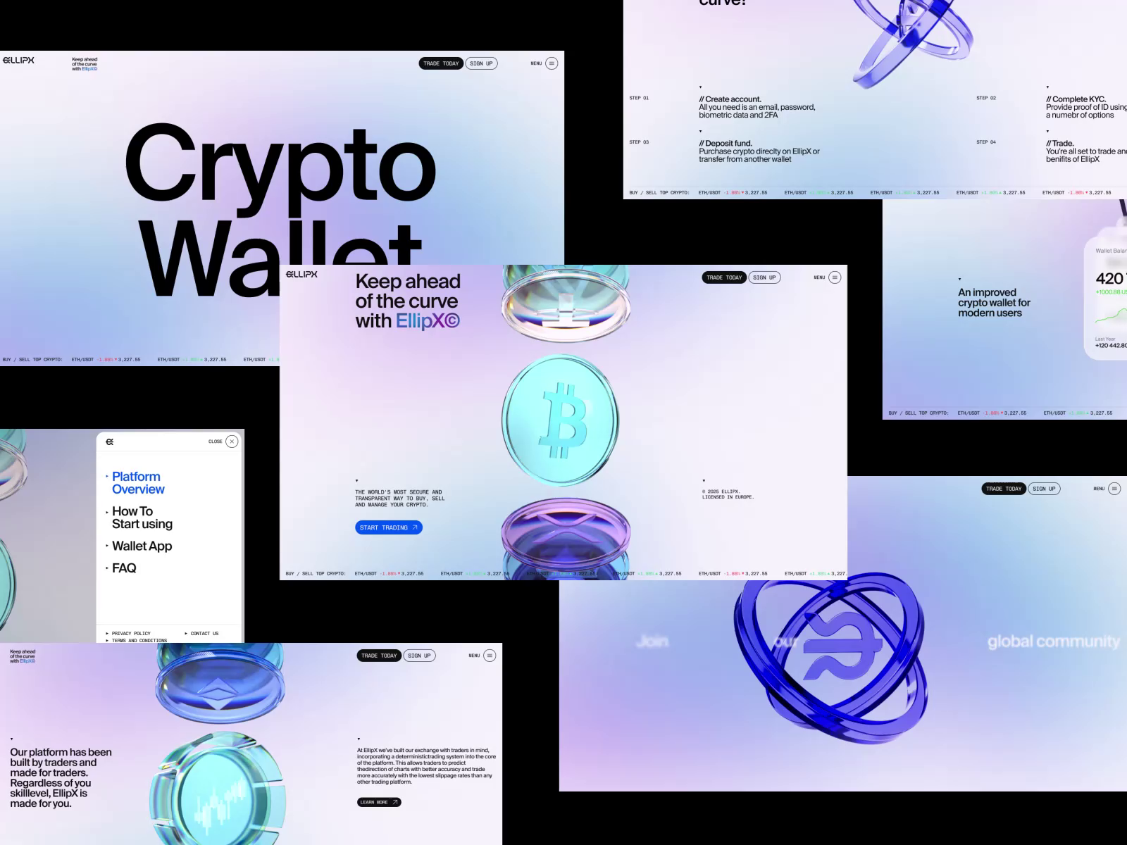 AI Landing page website design crypto platform ✦ EllipX by Lazarev. | Web  Design for Lazarev. UI/UX Design Agency on Dribbble