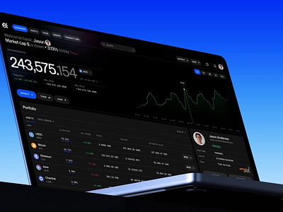 AI Product design interface crypto platform showreel ✦ EllipX ai animation clean dashboard design interaction interface motion graphics product design service startup ui ux