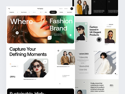 Fashion Website Design clothing clothing brand website e commerce website ecommerce fashion fashion ecommerce website fashion web jacket jeans landing page marketplace modern product shop store style ui web design website