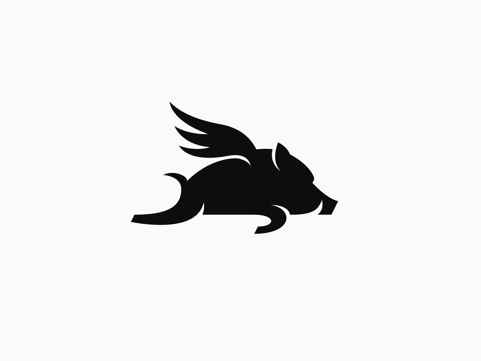 Flying Hog - Logo Design animal beast boar branding fantasy graphic design icon logo minimalist modern pig simple symbol