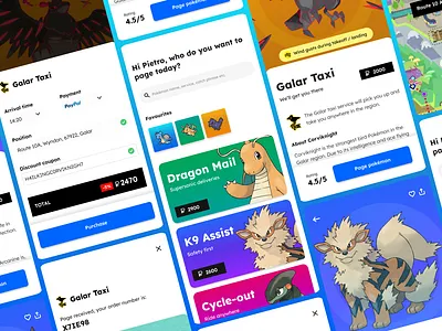 Poképager | Concept App app concept pokemon services ui ux