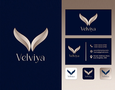 Velviya Logo Design brandidentit branding creative logo graphic design logo logo design luxury logo minimallogo modern logo velviya logo design velviyabrand