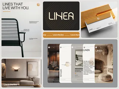 Linea Studio | Brand Identity Design brand design brand identity brand logo branding design agency furniture interiorbranding interiordesignlogo interiordesignstudio interiordesigntrends logo logo branding logo design logogridsystem minimalistlogo