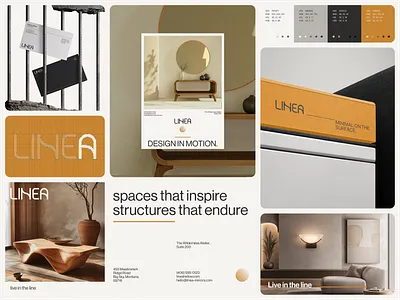 Linea Studio | Brand Identity Design brand design brand identity brand logo branding design agency furniture interiorbranding interiordesignlogo interiordesignstudio interiordesigntrends logo logo branding logo design logogridsystem minimalistlogo