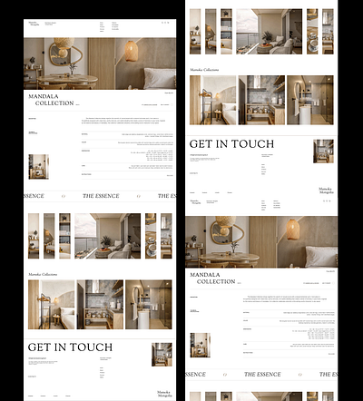 Magnolia Mamoca Home Landing Page architecture figma luxurywebsite minimaldesign moderndesign uiux webdesign