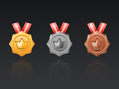 Medal Icons icon illustration ui