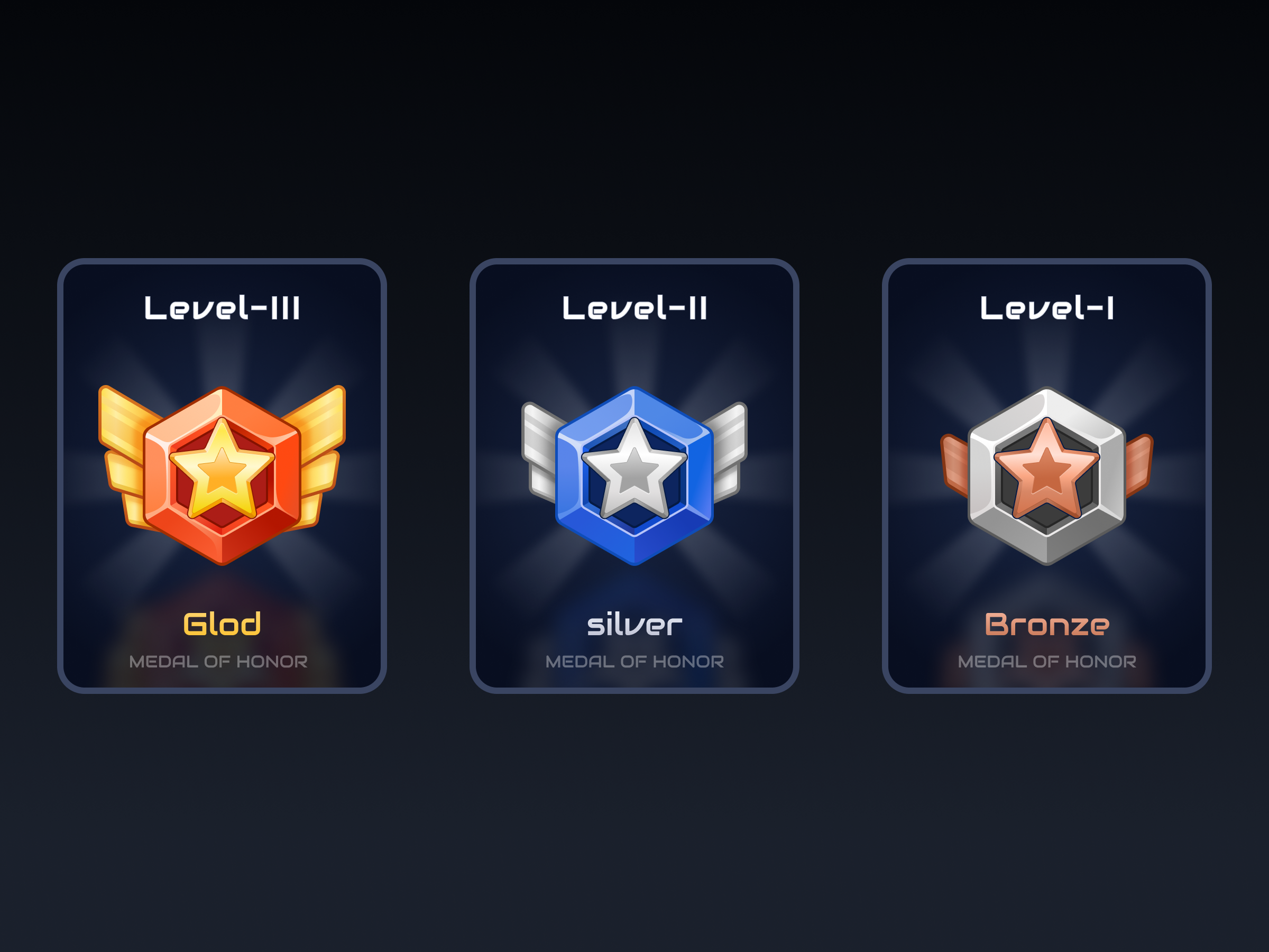 Game Medal Icons game icon illustration ui