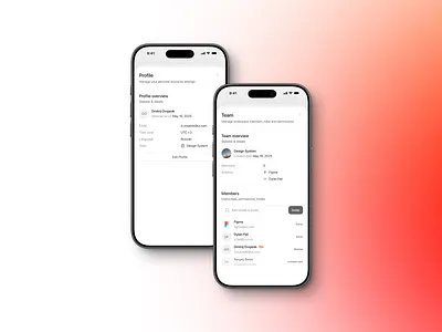 Mobile UI Shot app figma light minimal mobile ui