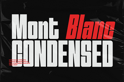 Mont Blanc - Condensed Sans Serif bold bold sans serif brand identity branding condensed custom font design font free free font graphic design illustration logo logo type sans serif type type design typeface typography ui